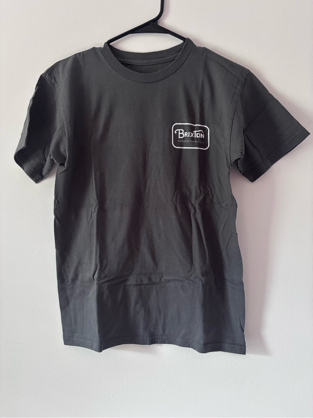 Brixton Dark Gray Short Sleeve Logo Tee